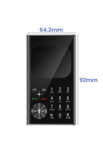 Telefono Dual SIM con Bluetooth e Radio FM – Stile Line Nero