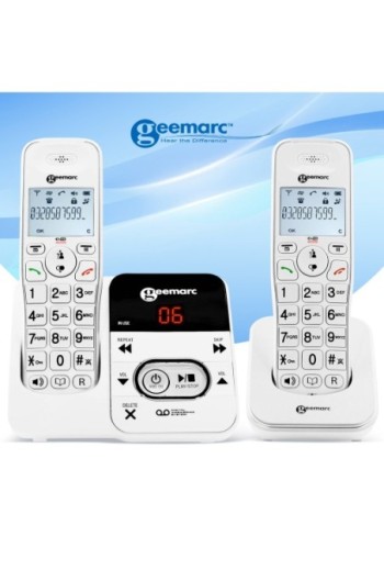 Telefono per senior con due cordless - Geemarc AmpliDect 295-2
