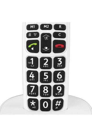 Set di telefoni DECT per senior Doro PhoneEasy 100W Duo con tasti grandi e suono amplificato - bianco