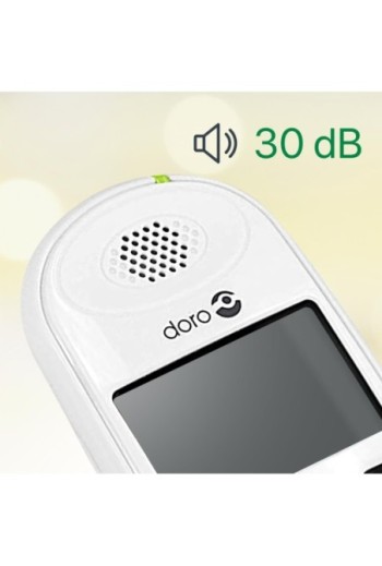 Set di telefoni DECT per senior Doro PhoneEasy 100W Duo con tasti grandi e suono amplificato - bianco