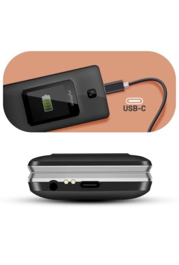 Telefono myPhone TANGO 4G LTE connessione 4G LTE autonomia elevata radio FM luce LED e tasto SOS