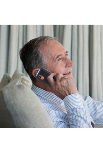 Telefono per senior myPhone Halo con interfaccia semplice Bluetooth e tasto SOS - Nero