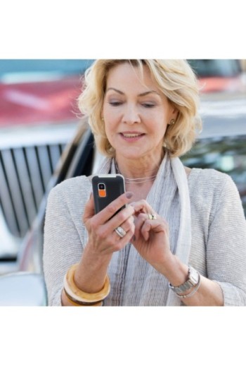 Telefono per senior myPhone Halo con interfaccia semplice Bluetooth e tasto SOS - Nero