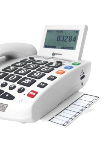 Telefono Fisso Senior Amplificato con Bracciale SOS - Geemarc Serenities