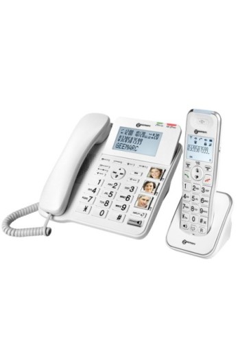 Telefono fisso amplificato per senior + cordless aggiuntivo - Geemarc AmpliDECT Combi 295