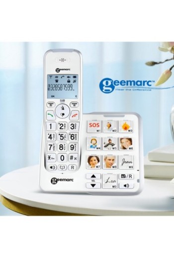 Telefono cordless senior con tasti con foto - Geemarc AmpliDect 295 Photo