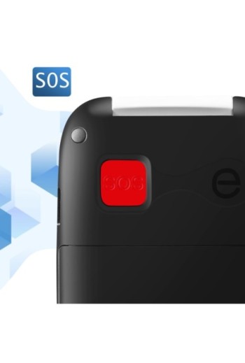 Telefono cellulare amplificato per anziani - a conchiglia - tasto SOS - Geemarc CL8700 bianco e nero