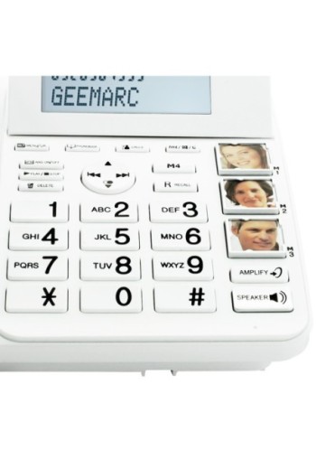 Telefono Geemarc AmpliDect Combi 595 - base cablata con tasti grandi + cordless