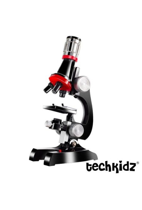 Giocattolo per bambini Zoom 100x / 400x / 1200x con LED Nero Techkidz