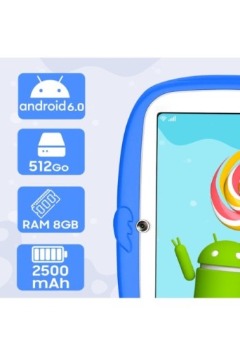 Tablet iCute 7" - Design Kawaii Blu Techkidz