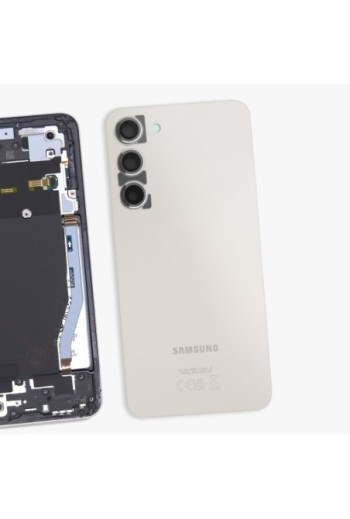 Vetro posteriore con lente inclusa originale Samsung per Samsung Galaxy S23 Plus - cream