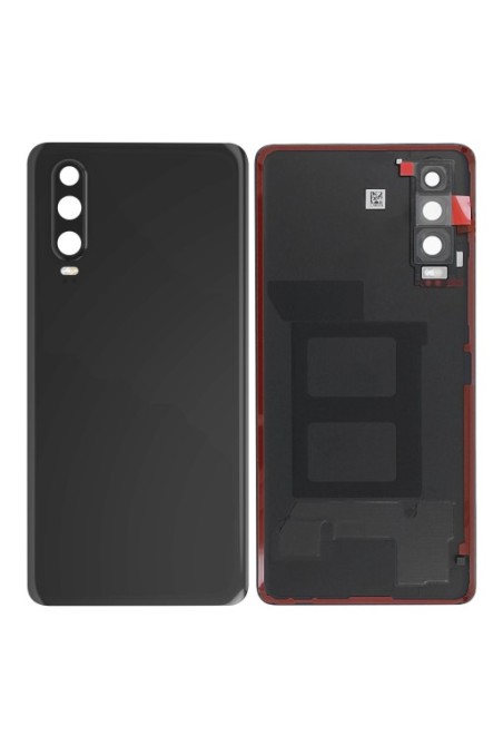 Copribatteria di ricambio per Huawei P30 con lente di protezione per la fotocamera - nero