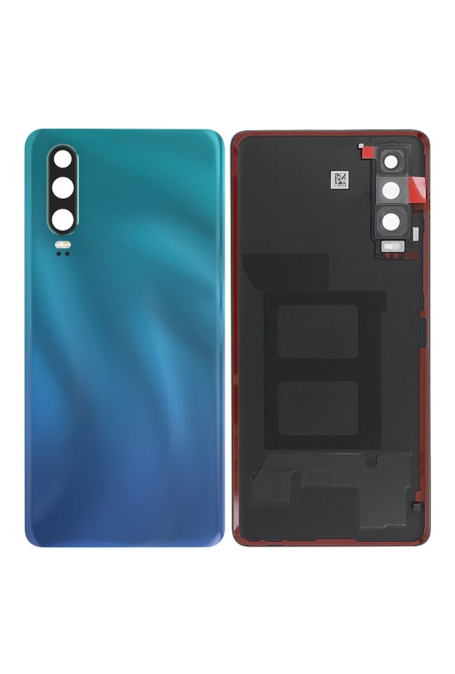 Copribatteria di ricambio per Huawei P30 con lente di protezione per la fotocamera - azzurro