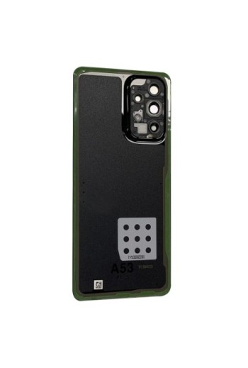 Copribatteria di ricambio per Samsung Galaxy A53 5G con lente di protezione per la fotocamera - nero