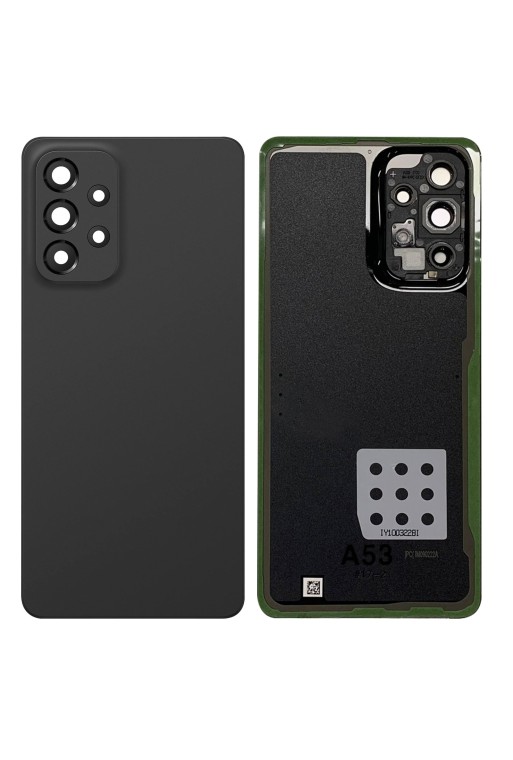 Copribatteria di ricambio per Samsung Galaxy A33 5G con lente di protezione per la fotocamera - nero