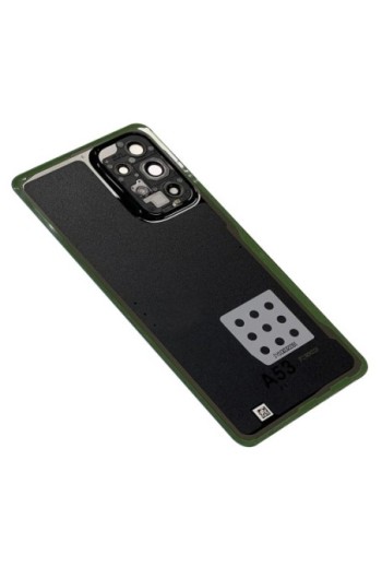 Copribatteria di ricambio per Samsung Galaxy A33 5G con lente di protezione per la fotocamera - nero
