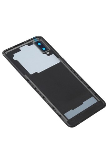 Copribatteria di ricambio per Samsung Galaxy A02 con lente di protezione per la fotocamera - nero