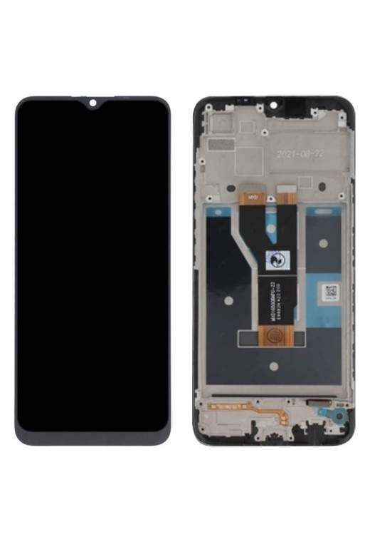 Schermo Realme C11 2021 blocco completo compatibile con LCD + touchscreen nero