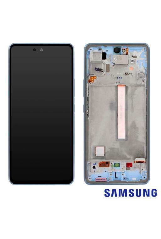 Schermo per Samsung Galaxy A53 5G Originale Samsung Blocco Completo: LCD + Vetro Touch - Awesome Blue