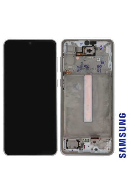 Schermo per Samsung Galaxy A33 5G Originale Samsung Blocco Completo: LCD + Vetro Touch - Awesome White