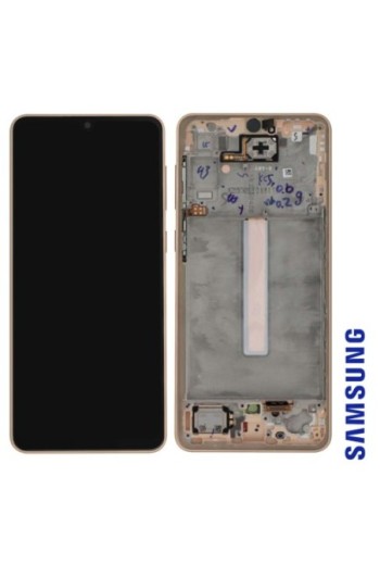 Schermo per Samsung Galaxy A33 5G Originale Samsung Blocco Completo: LCD + Vetro Touch - Awesome Peach