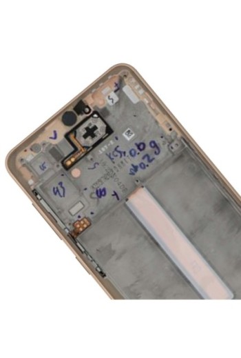 Schermo per Samsung Galaxy A33 5G Originale Samsung Blocco Completo: LCD + Vetro Touch - Awesome Peach
