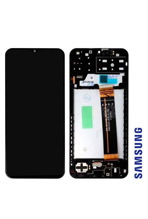 Schermo per Samsung Galaxy A13 4G / M13 Originale Samsung Blocco Completo: LCD + Vetro Touch - nero