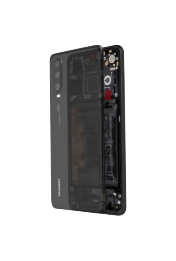 Schermo LCD originale Huawei P30 nero con touchscreen e batteria da 3650mAh