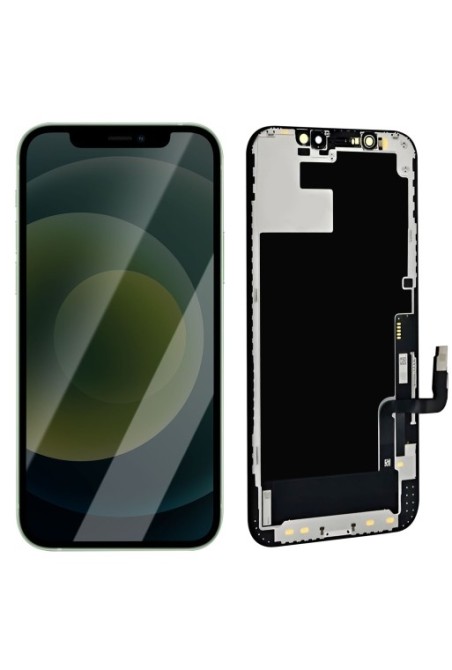 Schermo iPhone 12 / 12 Pro blocco completo compatibile con LCD + touchscreen nero