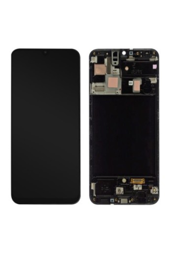 Schermo per Samsung Galaxy A50 LCD + Vetro Touch Escluso Frame 100% Compatibile - Nero