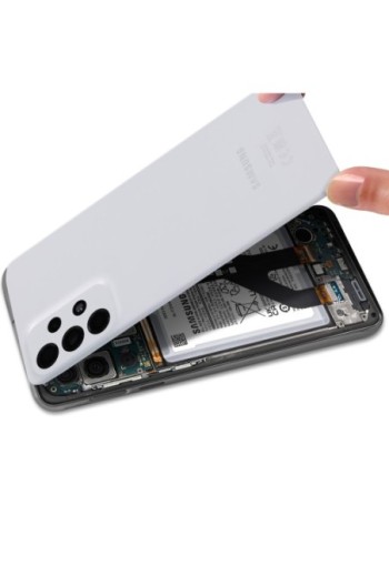 Copribatteria Originale per Samsung Galaxy A33 5G con Lente Protezione Fotocamera - Awesome Awesome White