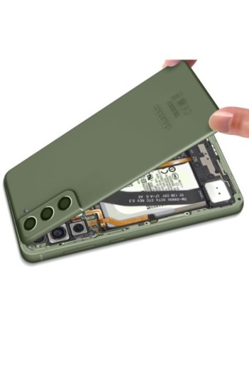 Copribatteria Originale per Samsung Galaxy S21 FE con Lente Protezione Fotocamera - Olive