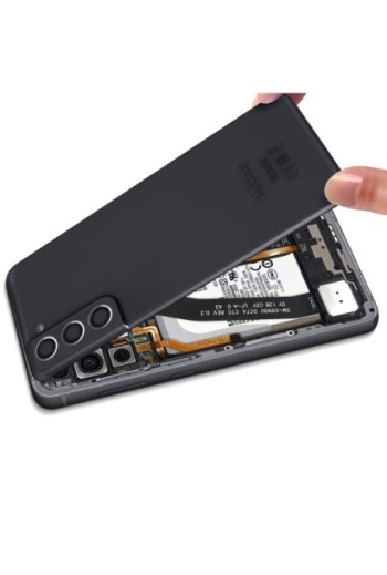 Copribatteria Originale per Samsung Galaxy S21 FE con Lente Protezione Fotocamera - Graphite