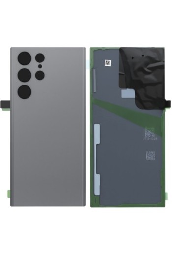 Vetro posteriore compatibile per Samsung Galaxy S22 Ultra - grigio