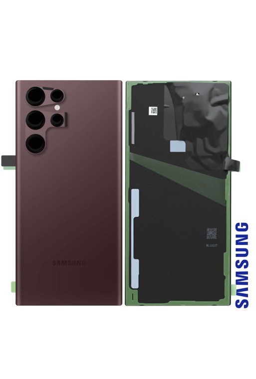 Copribatteria Originale per Samsung Galaxy S22 Ultra Samsung Service Pack - Burgundy