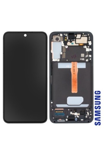 Schermo per Samsung Galaxy S22 Plus Originale Samsung Blocco Completo: LCD + Vetro Touch - Phantom Black