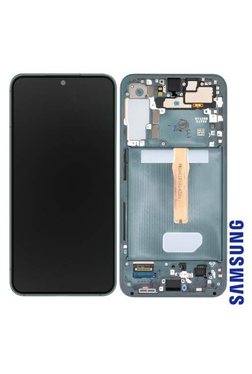 Schermo per Samsung Galaxy S22 Plus Originale Samsung Blocco Completo: LCD + Vetro Touch - Green