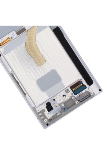 Schermo per Samsung Galaxy S22 Ultra Originale Samsung Blocco Completo: LCD + Vetro Touch - Phantom White