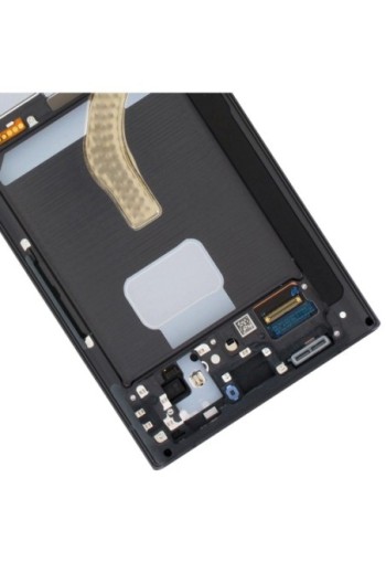 Schermo per Samsung Galaxy S22 Ultra Originale Samsung Blocco Completo: LCD + Vetro Touch - Phantom Black