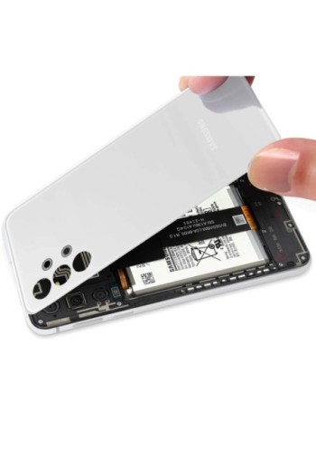 Copribatteria Originale per Samsung Galaxy A13 4G con Lente Protezione Fotocamera - White