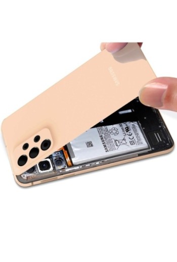 Copribatteria Originale per Samsung Galaxy A53 5G con Lente Protezione Fotocamera - Awesome Peach