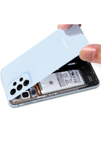 Copribatteria Originale per Samsung Galaxy A53 5G con Lente Protezione Fotocamera - Awesome Blue