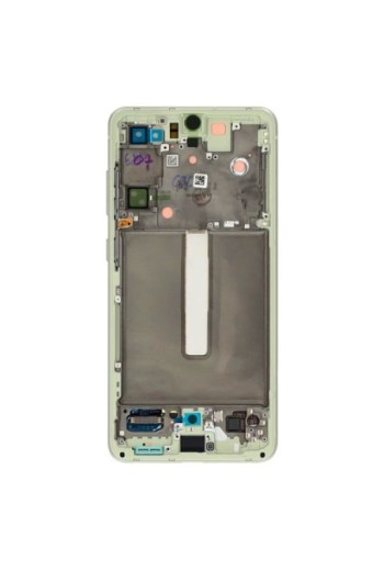 Schermo per Samsung Galaxy S21 FE Originale Samsung Blocco Completo: LCD + Vetro Touch - Olive