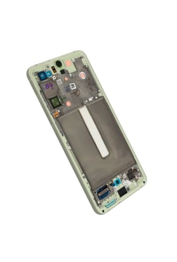 Schermo per Samsung Galaxy S21 FE Originale Samsung Blocco Completo: LCD + Vetro Touch - Olive