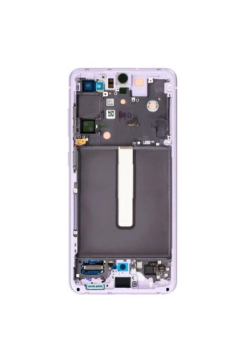 Schermo per Samsung Galaxy S21 FE Originale Samsung Blocco Completo: LCD + Vetro Touch - Lavender