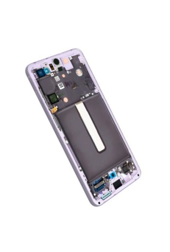 Schermo per Samsung Galaxy S21 FE Originale Samsung Blocco Completo: LCD + Vetro Touch - Lavender