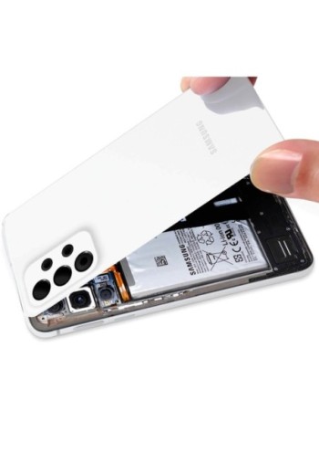 Copribatteria Originale per Samsung Galaxy A53 5G con Lente Protezione Fotocamera - Awesome White