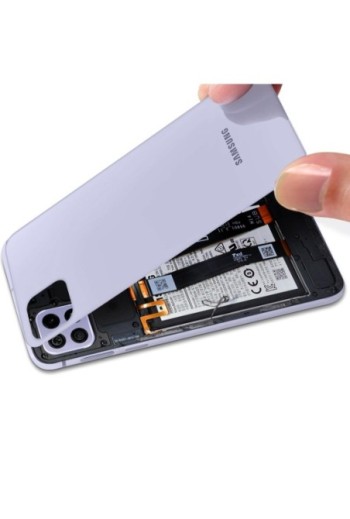 Copribatteria Originale per Samsung Galaxy A22 5G Samsung Service Pack - Violet