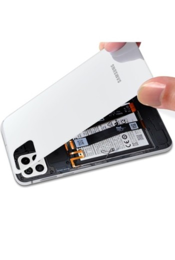 Copribatteria Originale per Samsung Galaxy A22 5G Samsung Service Pack - White