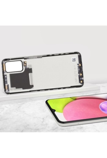 Copribatteria Originale per Samsung Galaxy A03s Samsung Service Pack - White